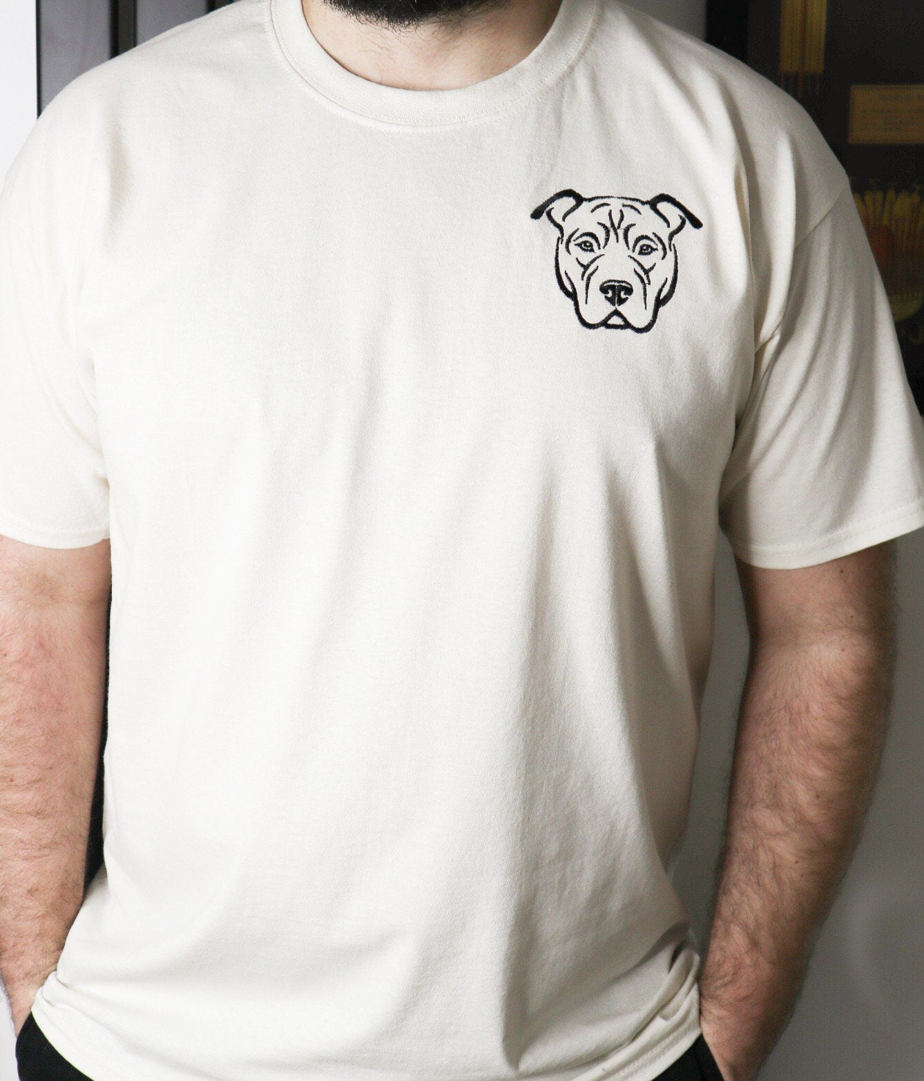 XL Bully Dog Embroidered T-Shirt