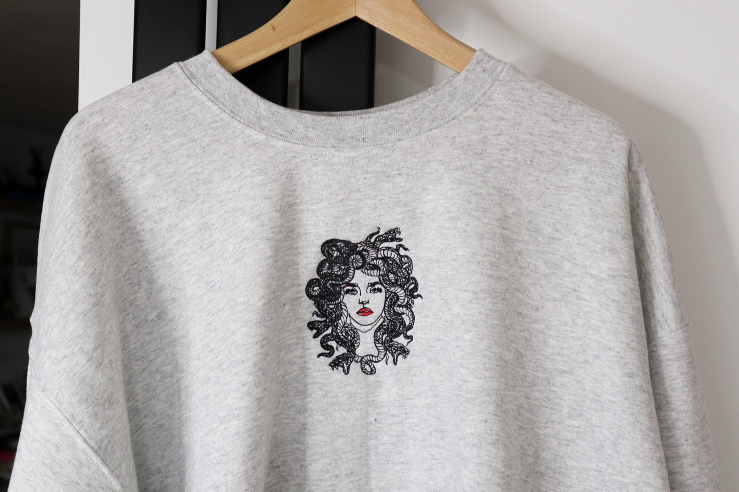 Medusa Embroidered Sweatshirt