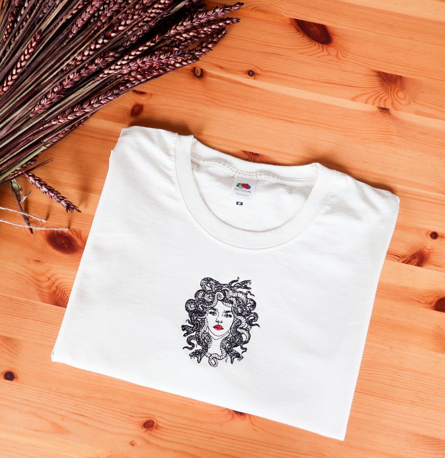 Medusa Embroidered T-Shirt