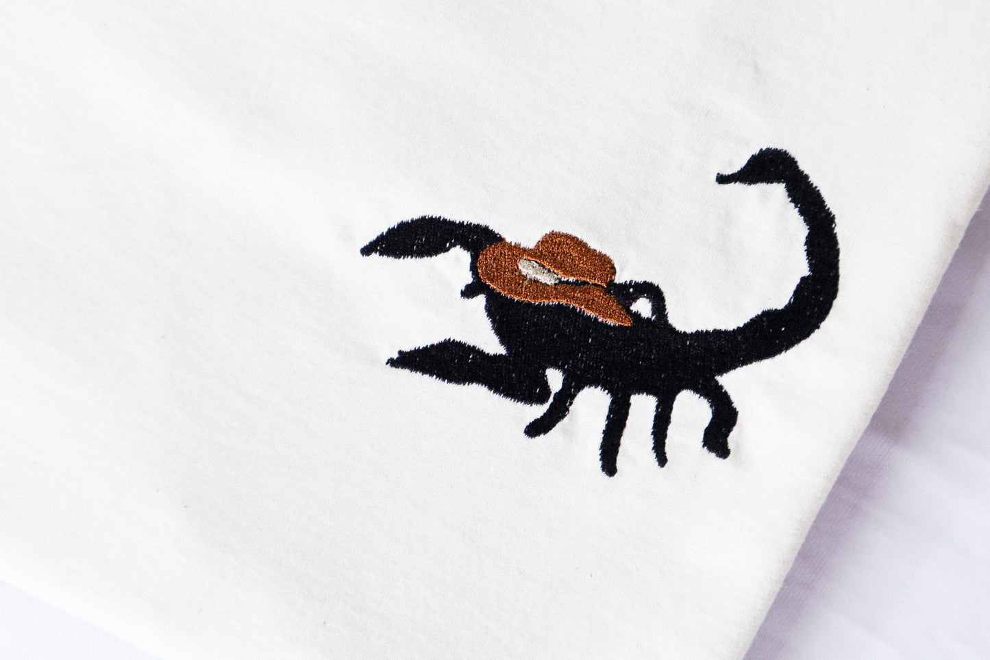 Scorpion Cowboy Embroidered T-Shirt
