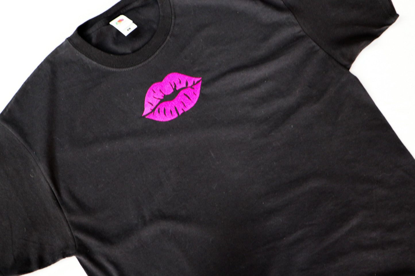 Lips Embroidered T-Shirt