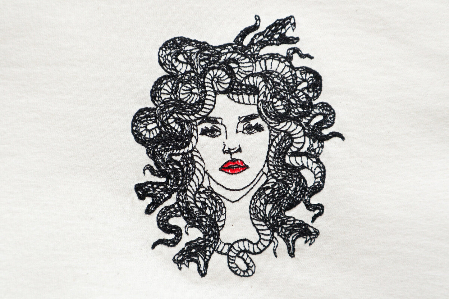 Medusa Embroidered T-Shirt