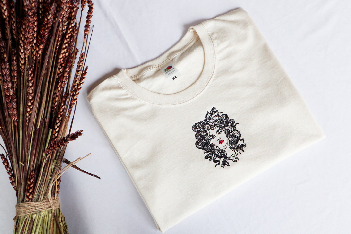 Medusa Embroidered T-Shirt