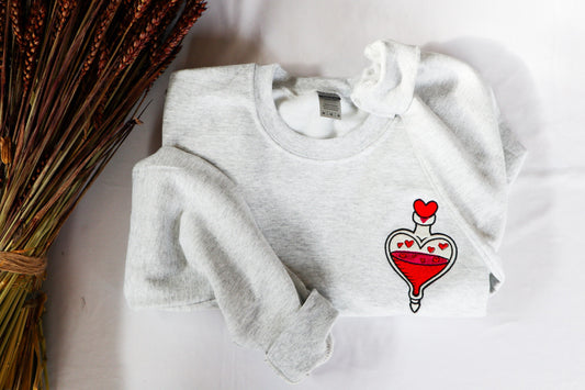 Love Potion Embroidered Sweatshirt
