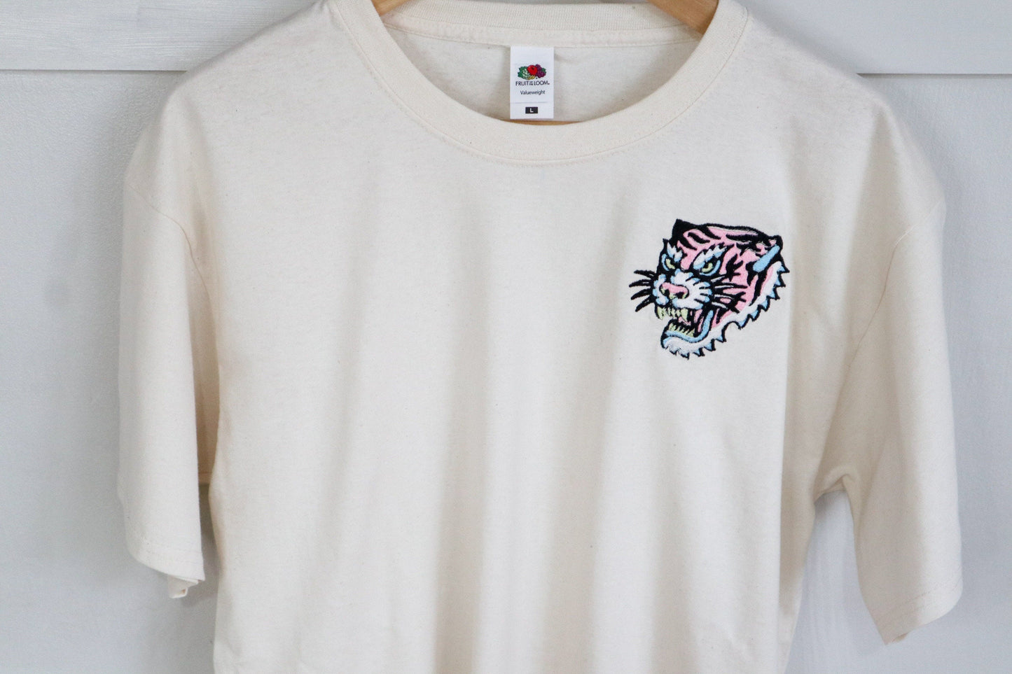 Tiger Tattoo Embroidered T-Shirt