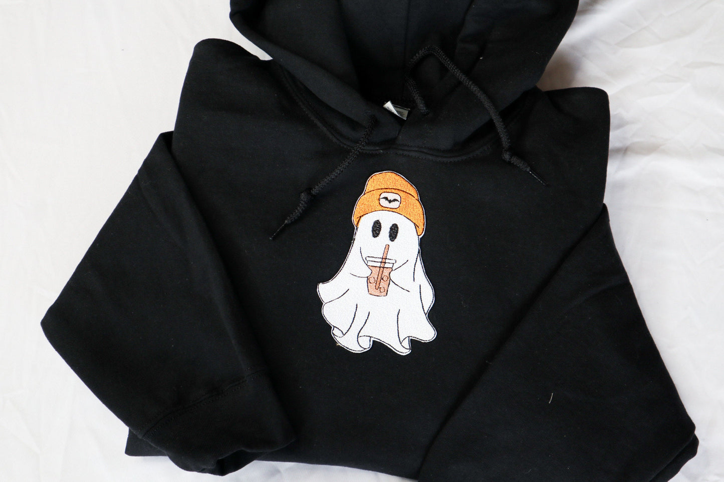 Coffee Ghost Embroidered Hoodie