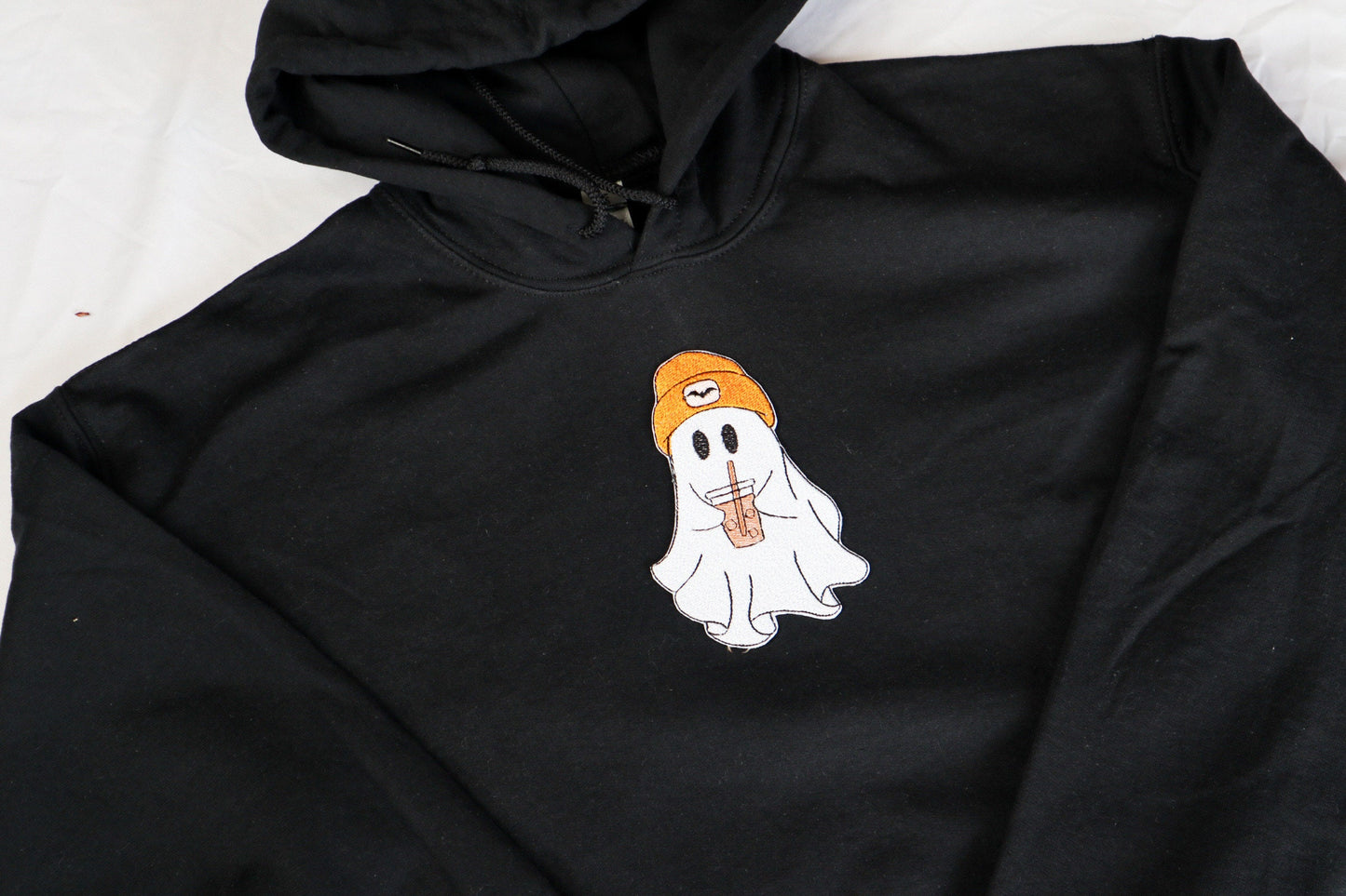 Coffee Ghost Embroidered Hoodie