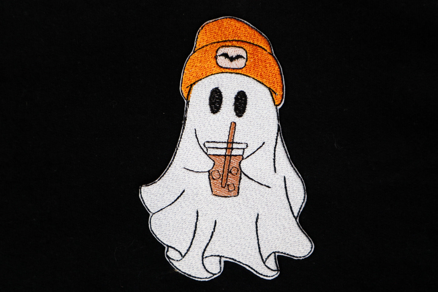 Coffee Ghost Embroidered Hoodie