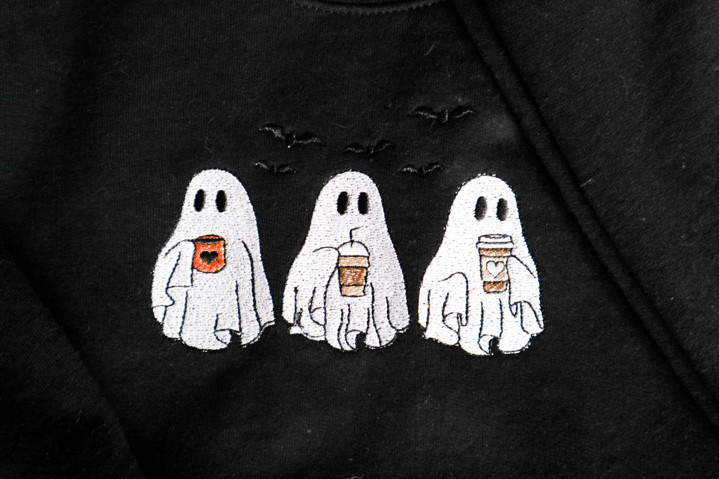 Ghost Coffee Embroidered Sweatshirt