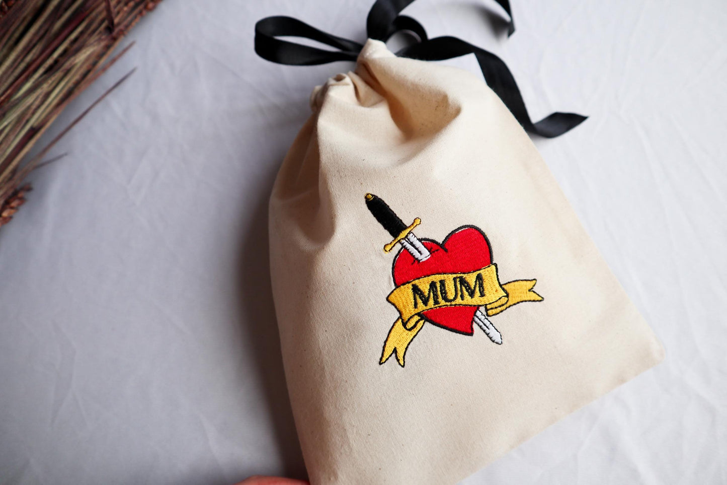 Mum Gothic Fabric Gift Bag