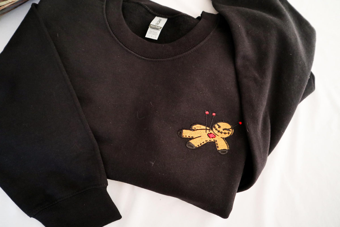 Voodoo Doll Embroidered Sweatshirt