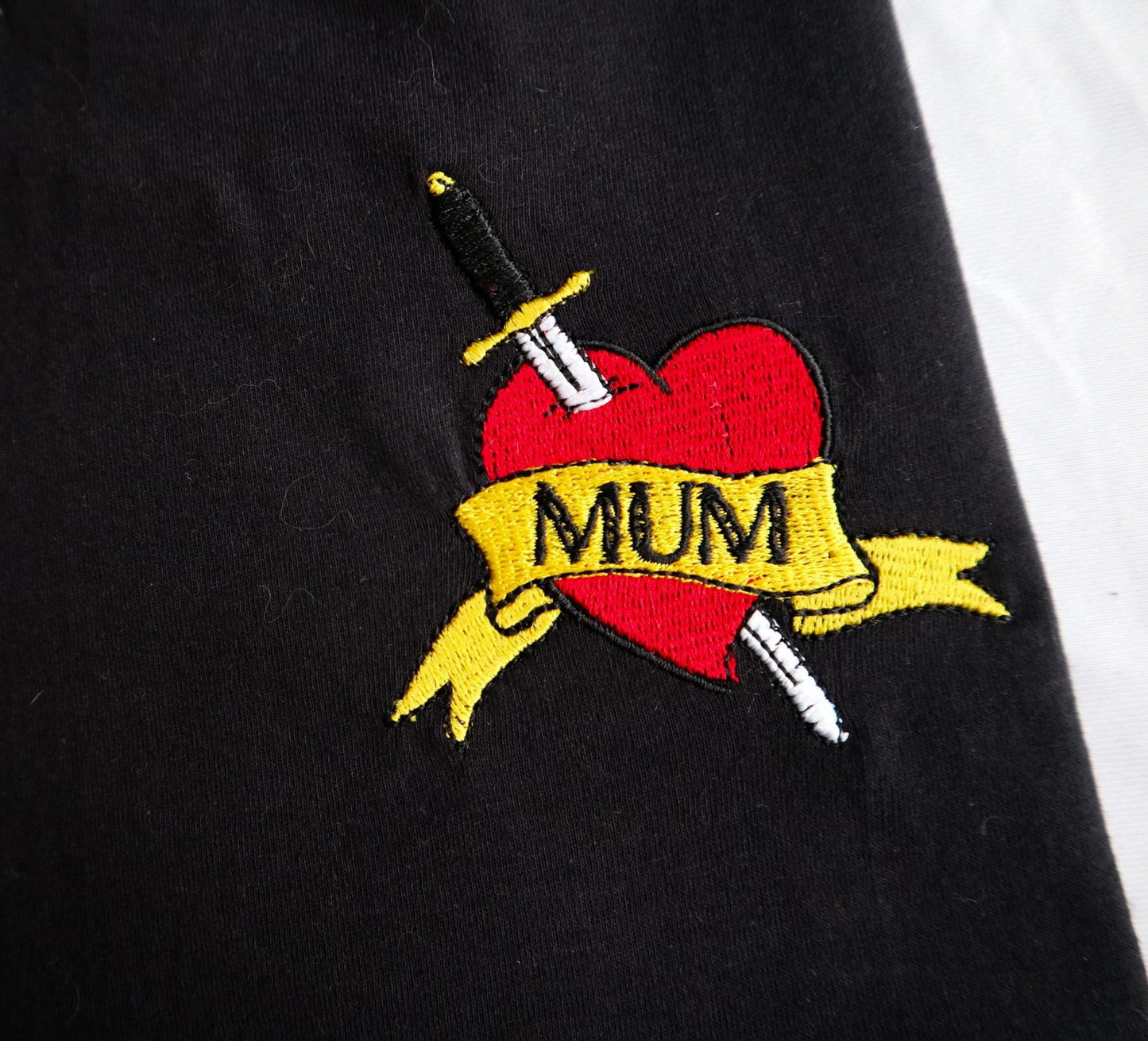 Mum Tattoo Embroidered T-Shirt