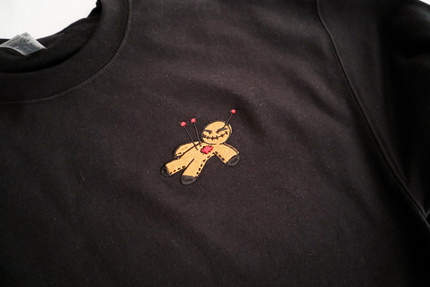 Voodoo Doll Embroidered Sweatshirt