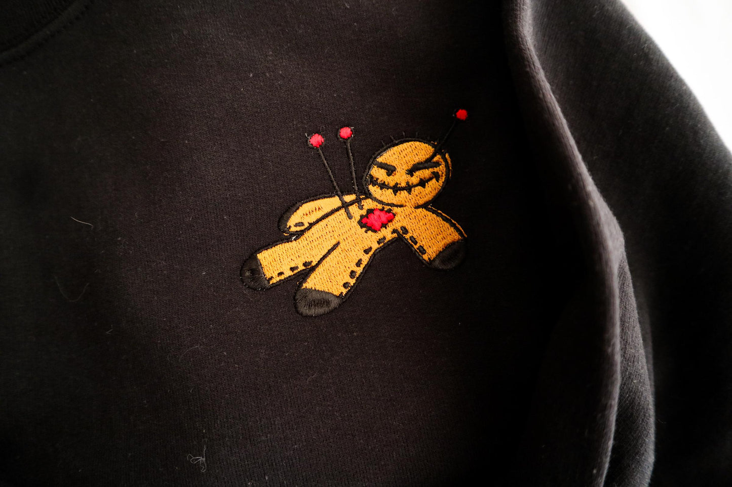 Voodoo Doll Embroidered Sweatshirt