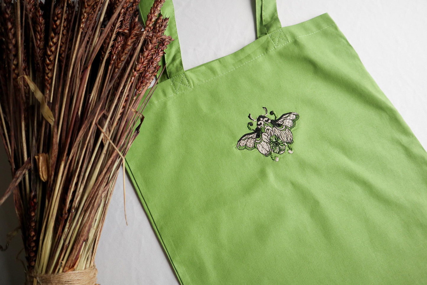 Beetle Embroidered Tote Bag