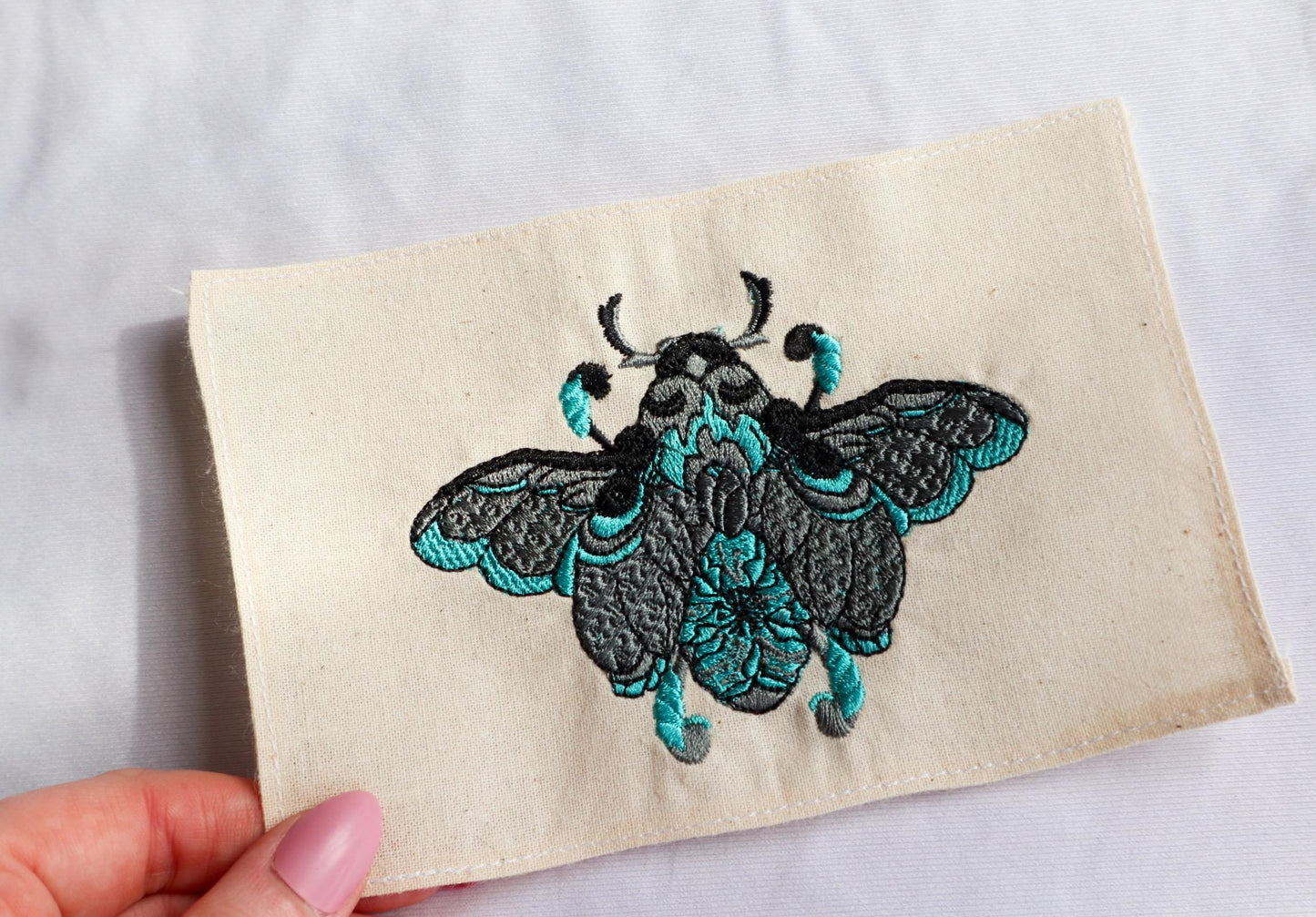 Embroidered Beetle Art